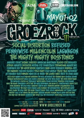 02.05.2015 – Groezrock 2015 u.a. mit Refused, Millencolin, Agnostic Front – Belgien Meerhout (Tag 2)