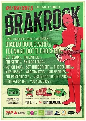 01.08.2015 - Brakrock 2015 u.a. mit Teenage Bottlerocket, Get Dead, Tim Vantol - Belgien Duffel