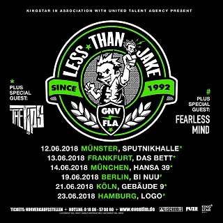 Less Than Jake: Deutschland-Shows mit The Tips
