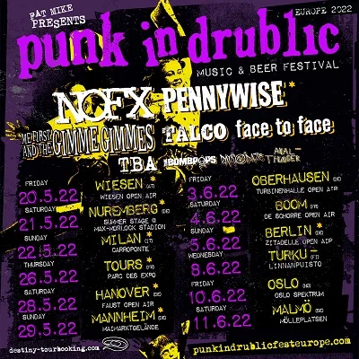 Punk in Drublic 2022: Das Line-Up steht, die Termine auch
