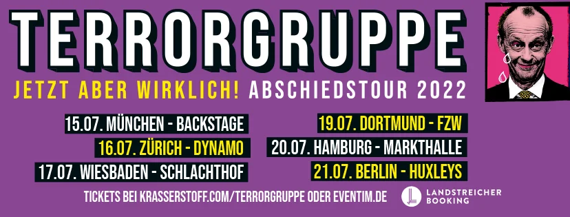 Terrorgruppe: Jetzt aber wirklich auf Abschiedstour