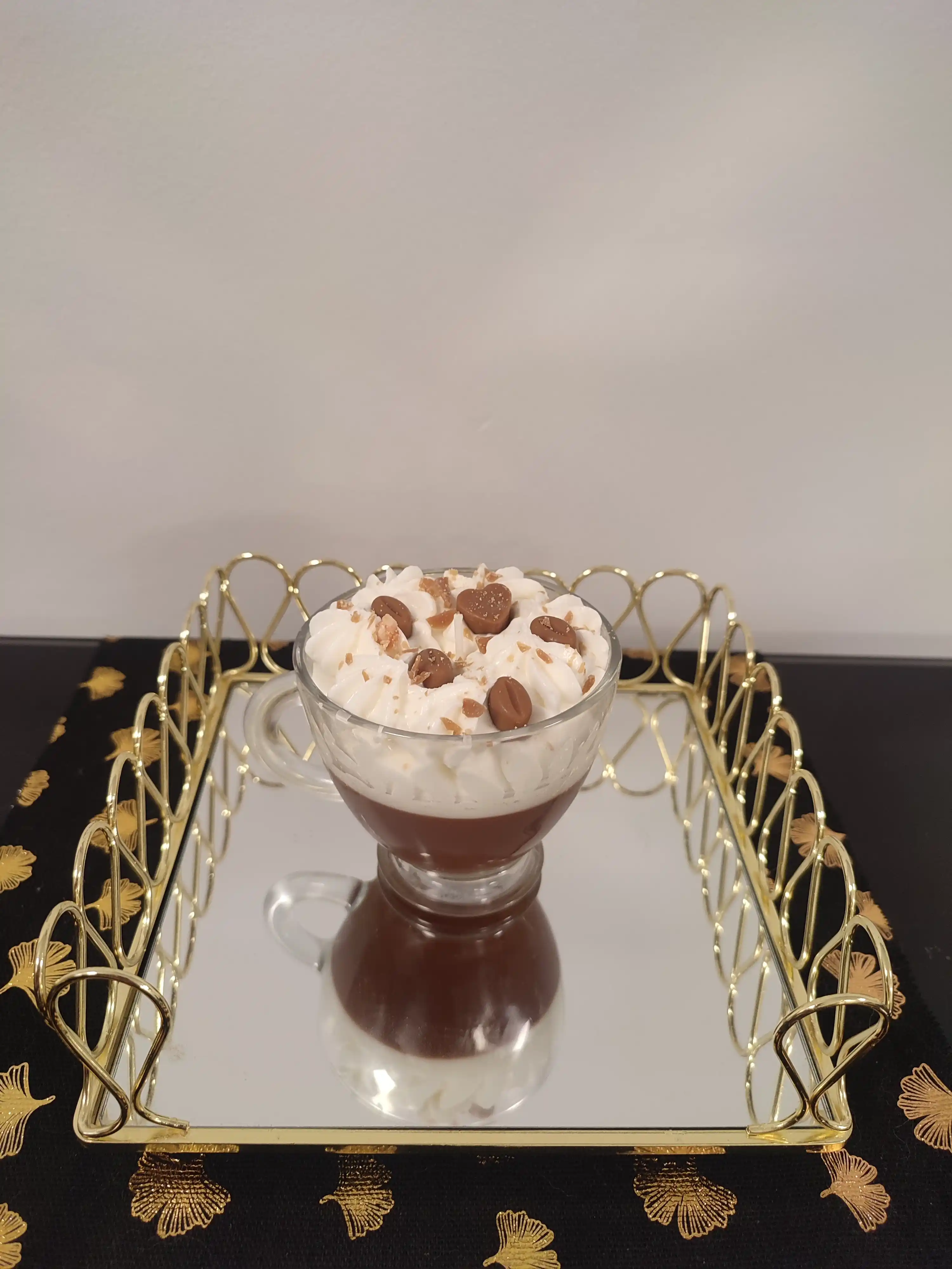 Świeca sojowa o zapachu CaffeLatte 