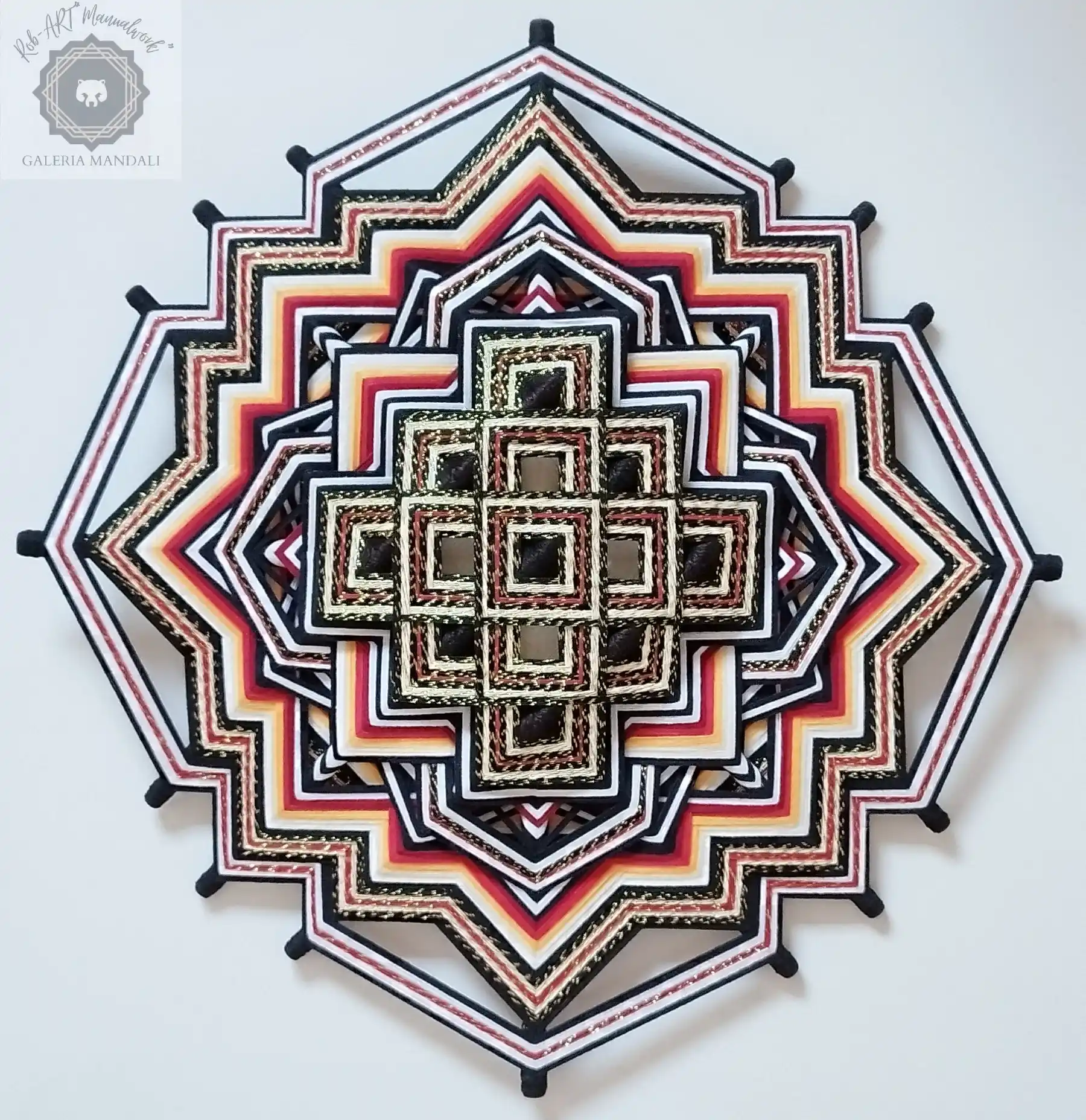MANDALA - ŻYWIOŁY - OGNIA I METALU 