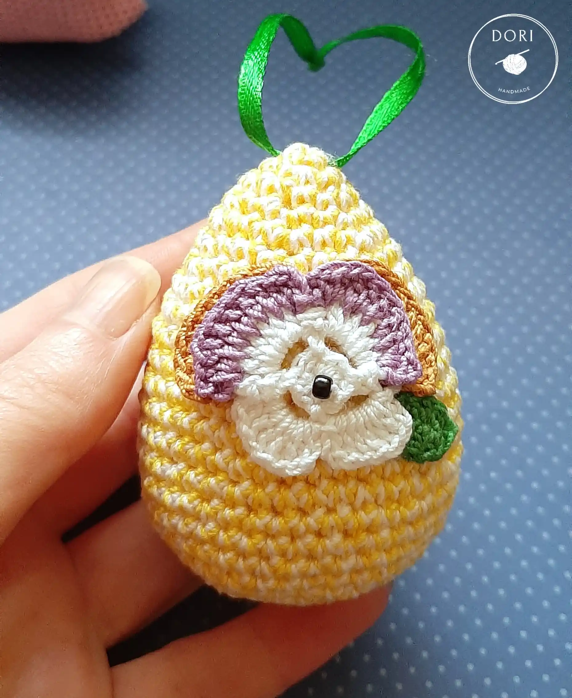 Image of Szydełkowe wielkanocne jajka - zawieszki 