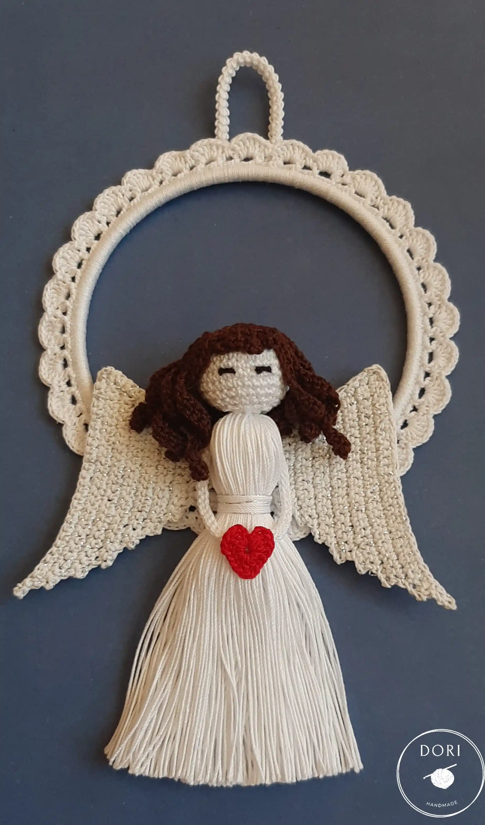 Anielica na obręczy - pamiątka, podziękowanie