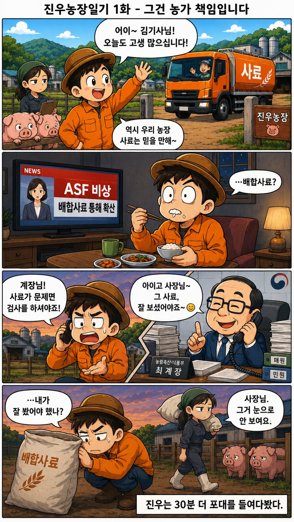 진우농장일기 1화 - 그건 농가 책임입니다