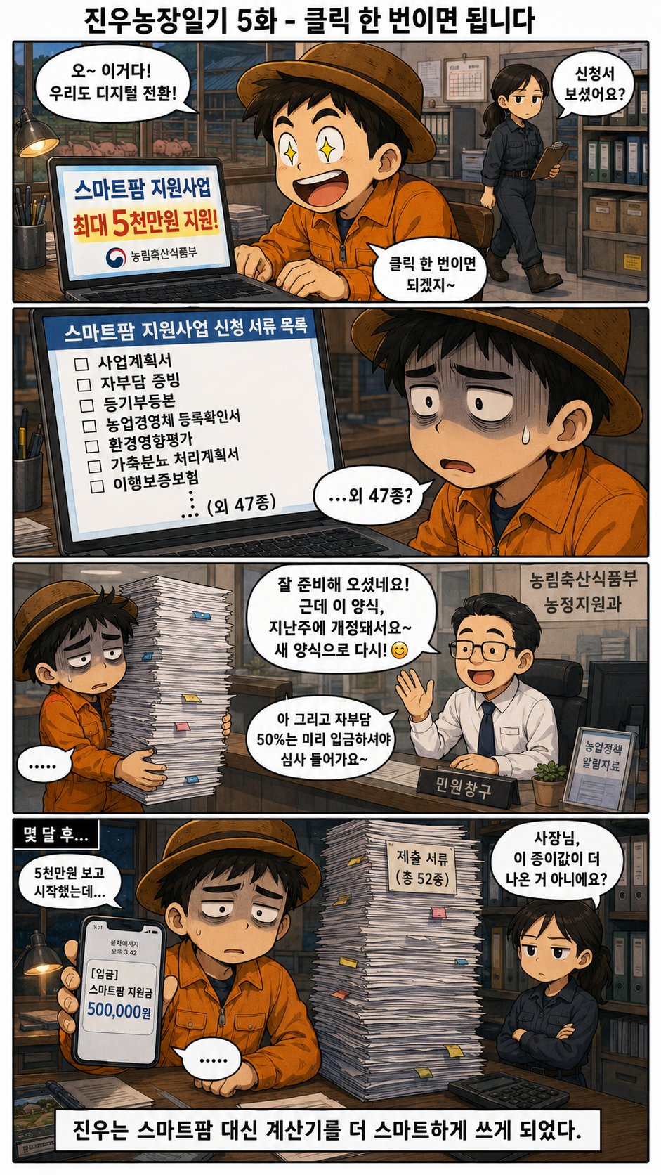 진우농장일기 5화 - 클릭 한 번이면 됩니다