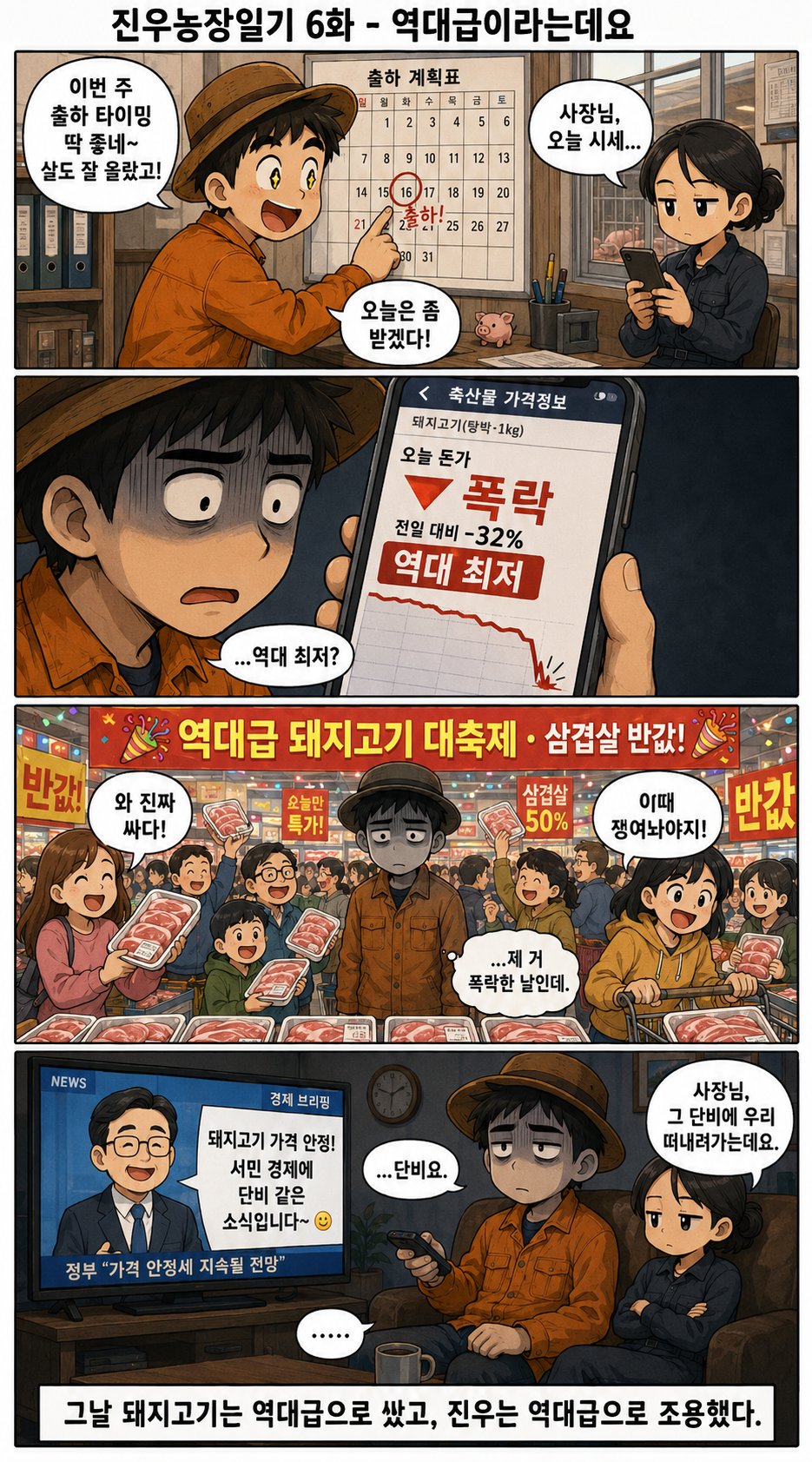 진우농장일기 6화 - 역대급이라는데요