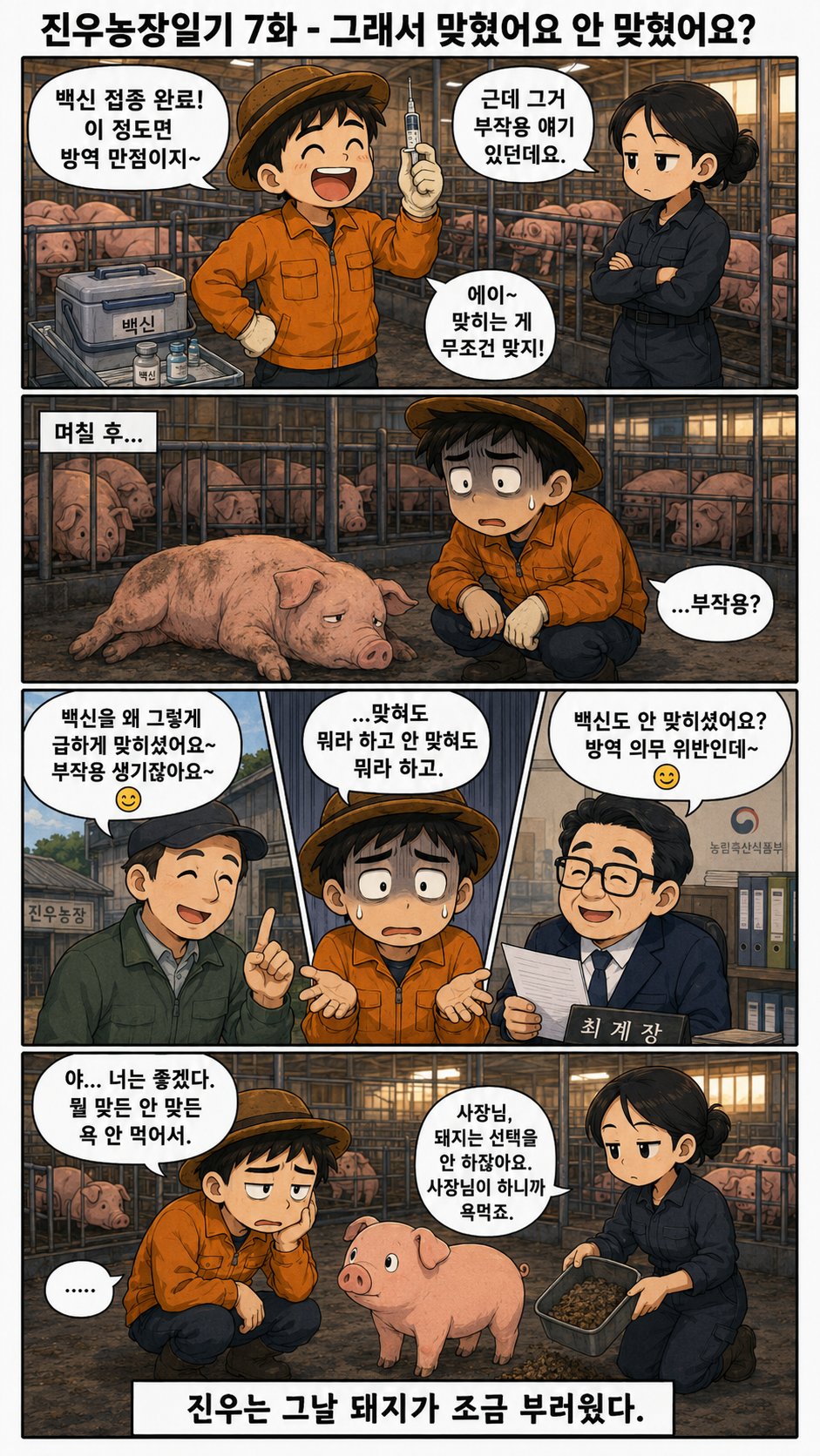 진우농장일기 7화 - 그래서 맞혔어요 안 맞혔어요?