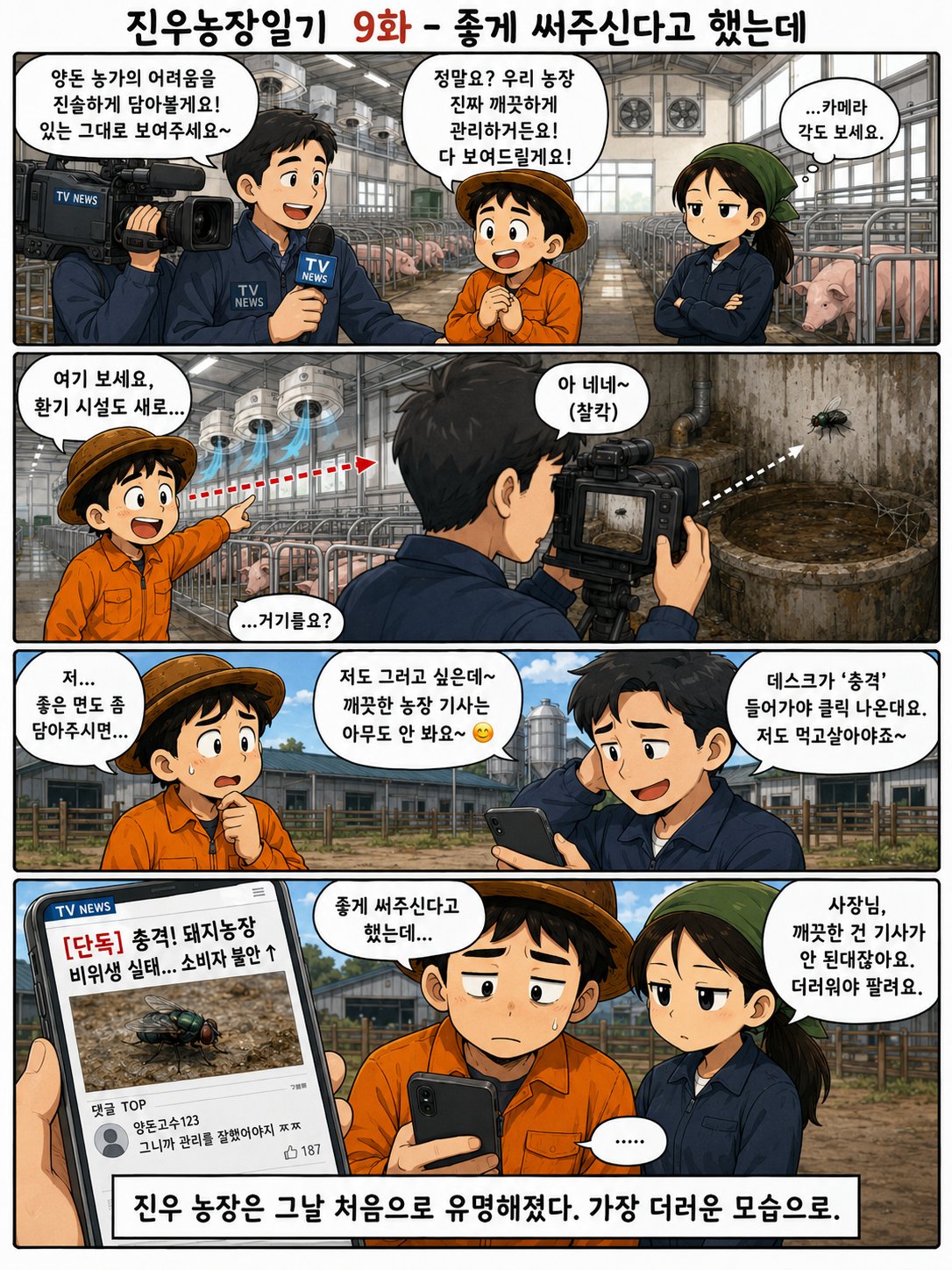 진우농장일기 9화 - 좋게 써주신다고 했는데