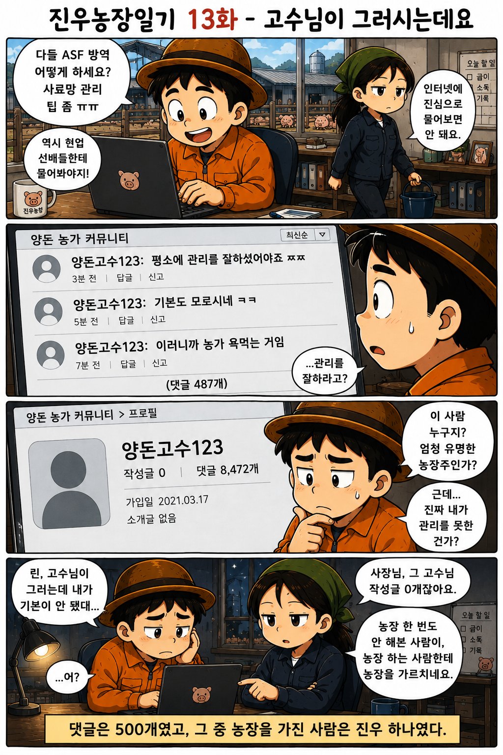 진우농장일기 13화 - 고수님이 그러시는데요
