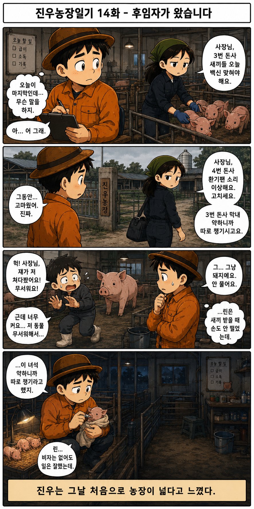진우농장일기 14화 - 후임자가 왔습니다