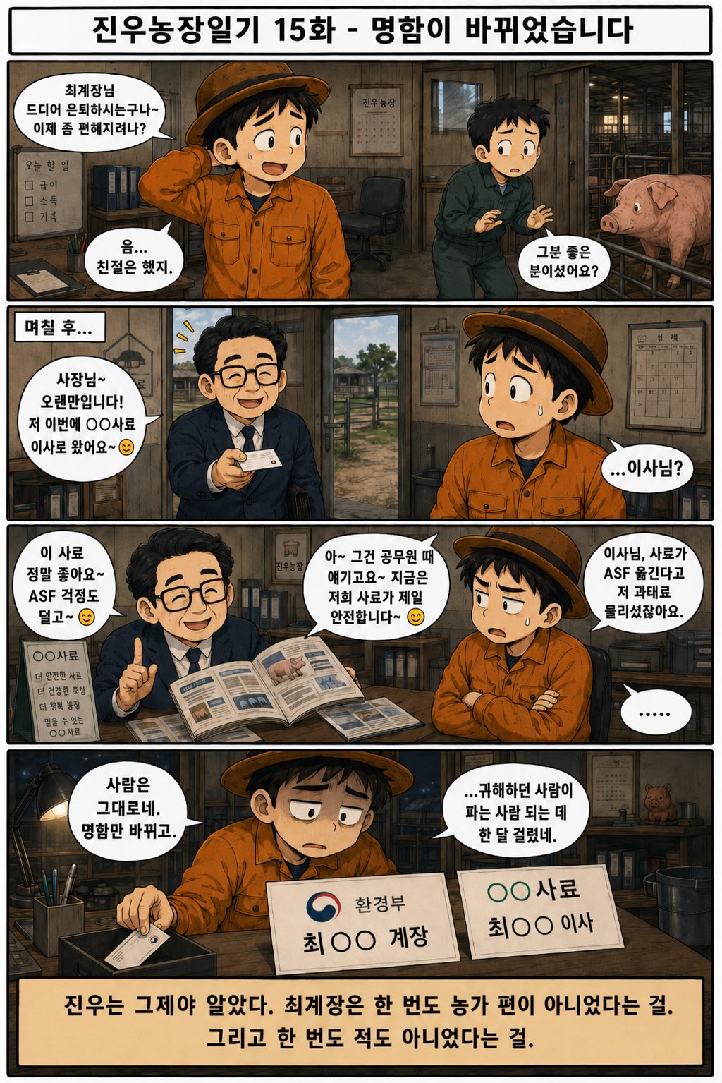 진우농장일기 15화 - 명함이 바뀌었습니다