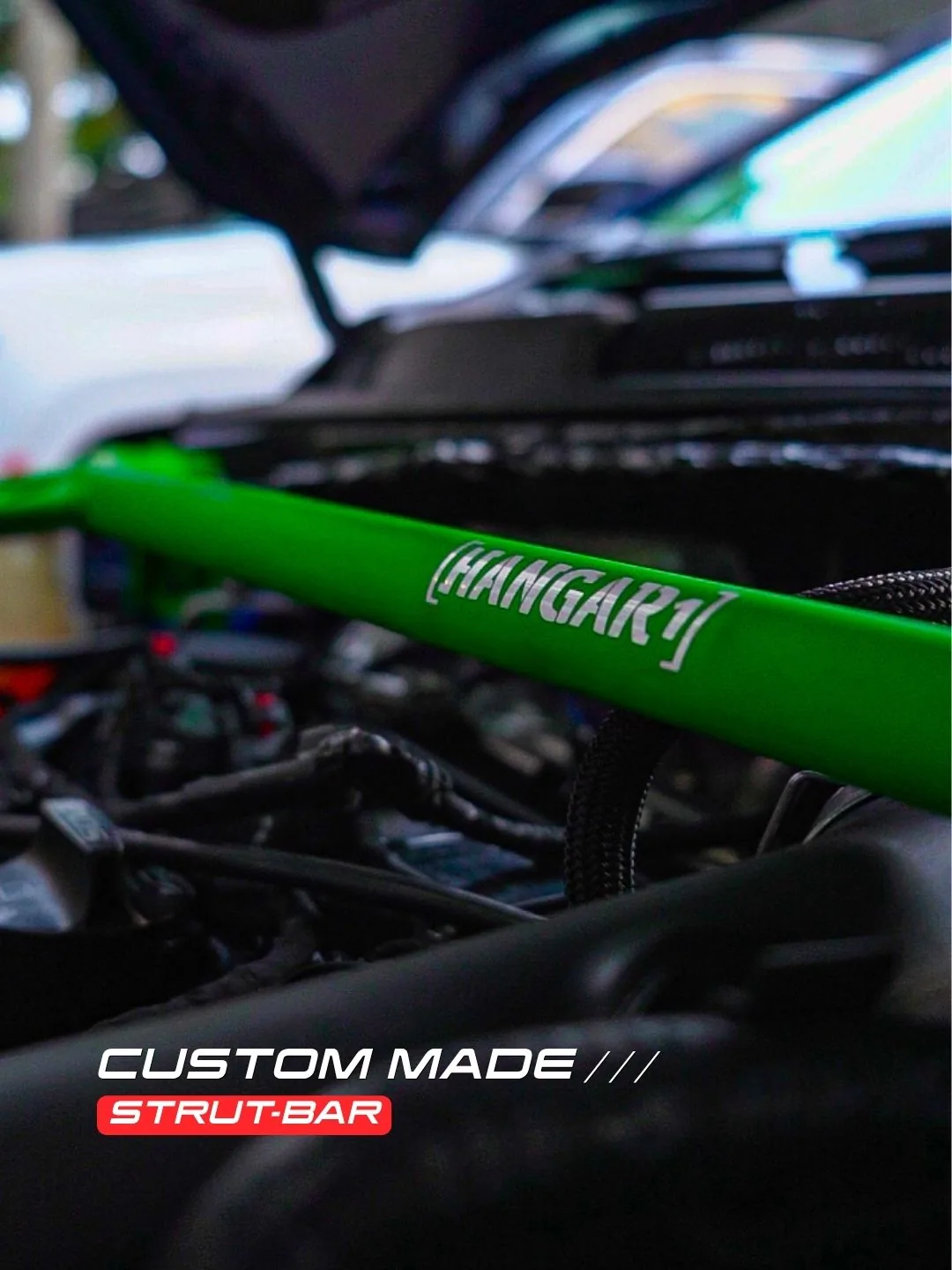 Barra strut de refuerzo de chasis instalada en Chevrolet Onix