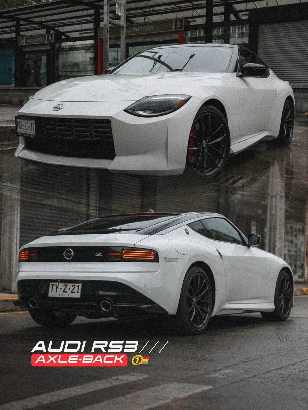 Sistema axle-back deportivo instalado en Nissan Z