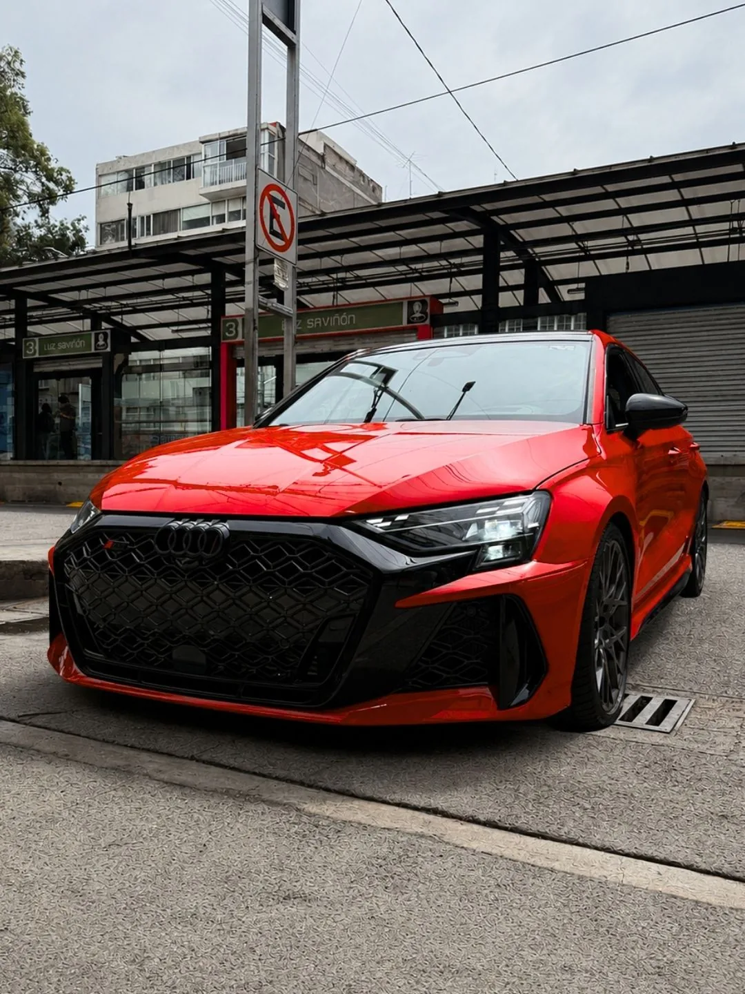 Sistema catback completo instalado en Audi RS3 Sedán