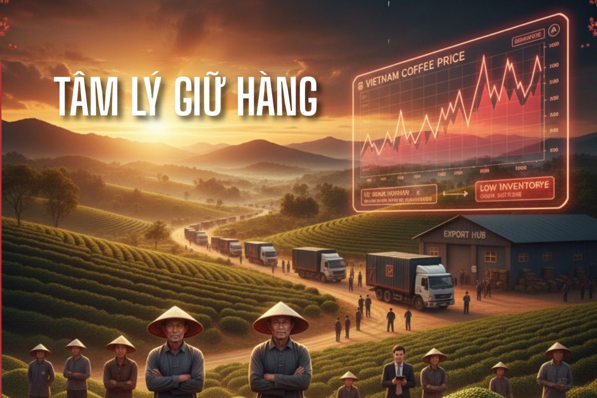 Tâm lý giữ hàng khiến giá cà phê tăng