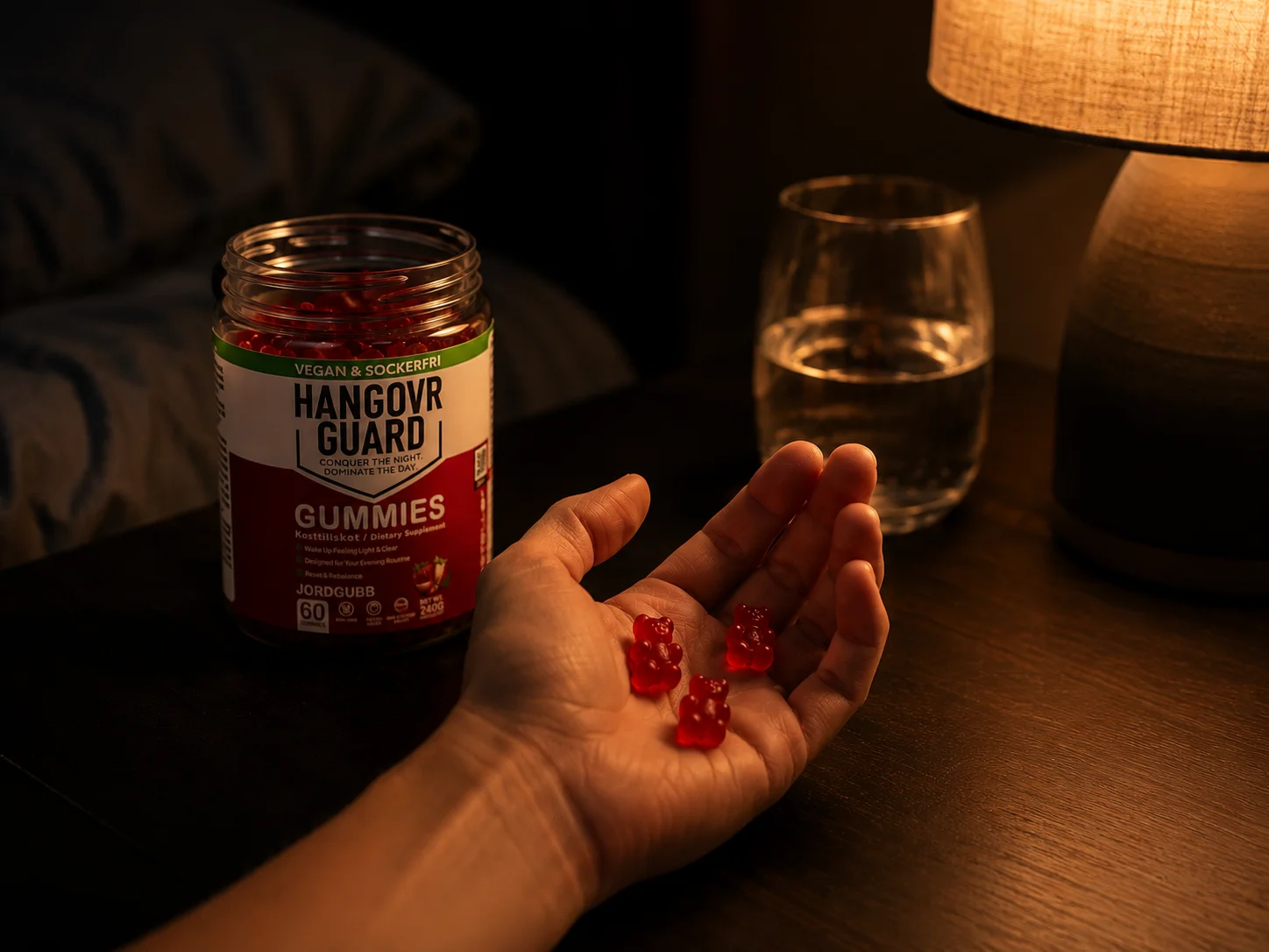 Ta dina gummies innan läggdags
