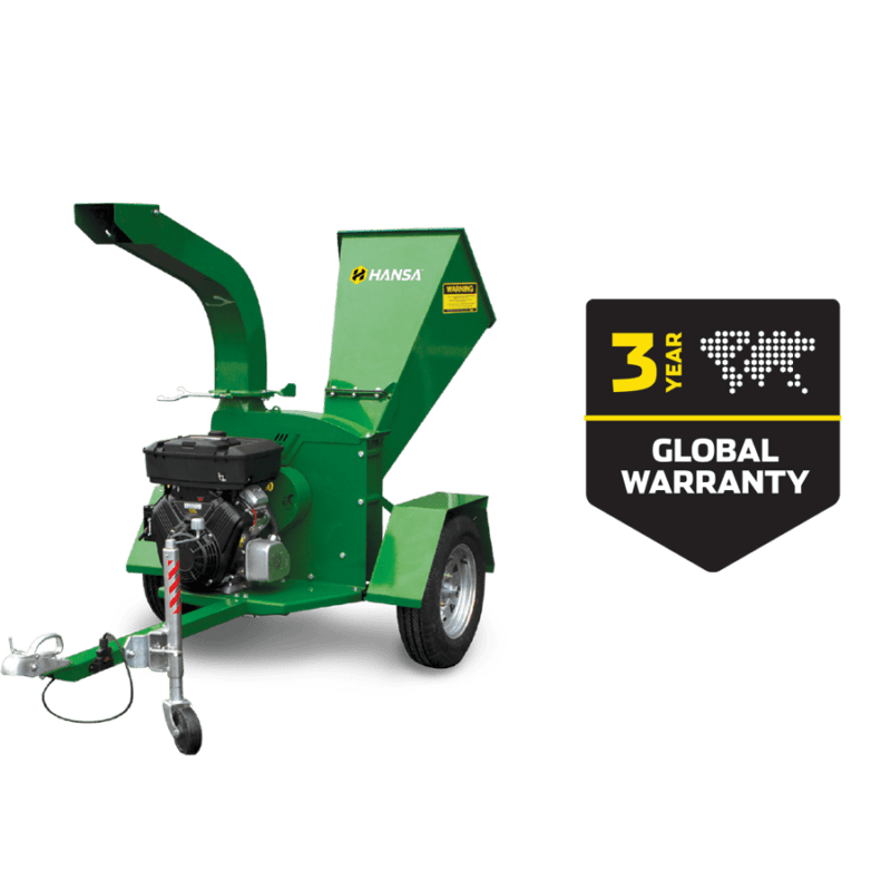 HANSA Global Warranty. Green Wood Chipper.