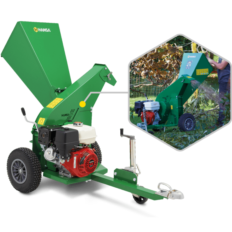 C13 garden chipper. Green