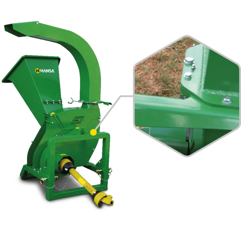 C21 PTO chipper with sturdy frame