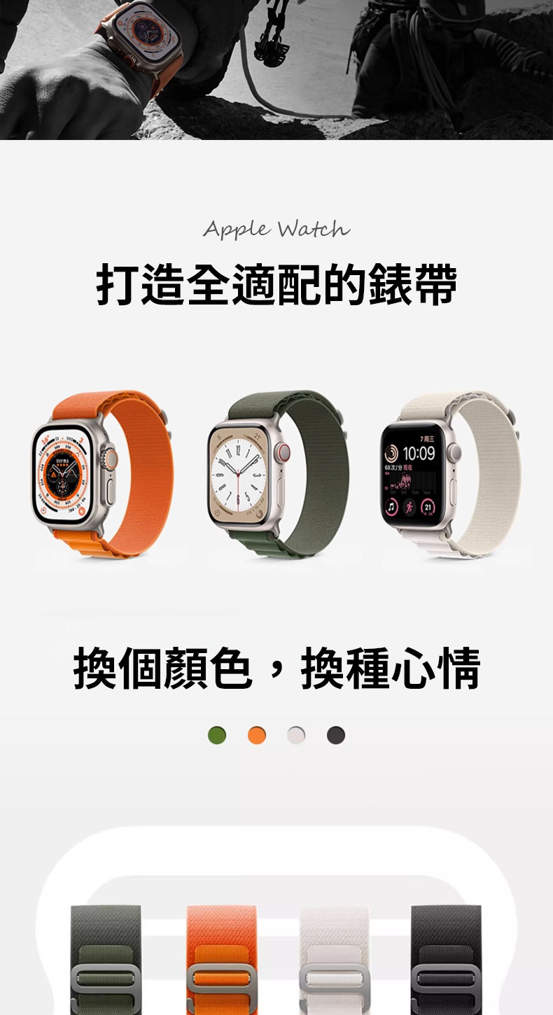 Apple Watch打造全適配的錶帶7周三10:0968次/分換個顏色,換種心情