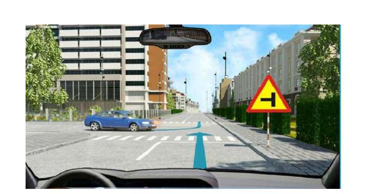 Để điều khiển cho xe đi thẳng, người lái xe phải làm gì là đúng quy tắc giao thông?
