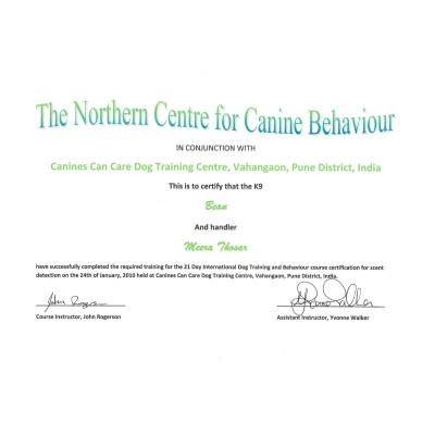 21 Day Internation Dog Training and Behaviour Course