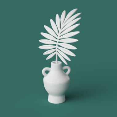 35 palm vase plant