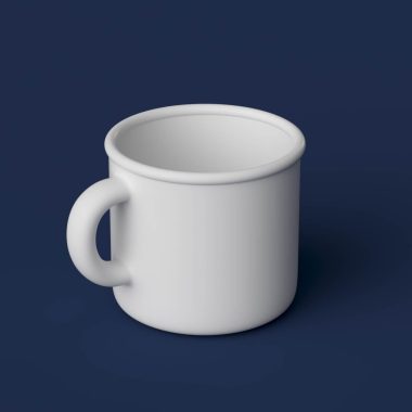 Tin mug