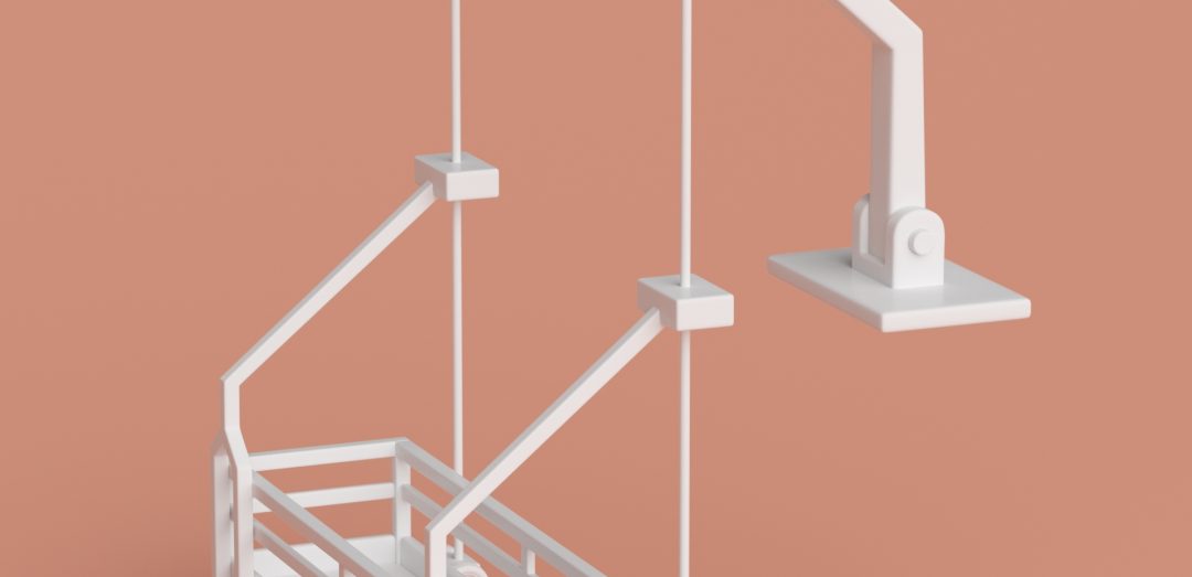 3D 29 Window Washer Scaffold Model | The Happy Toolbox