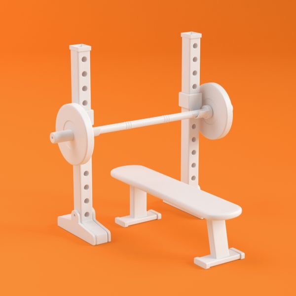 3D 36 Bench Press Model The Happy Toolbox