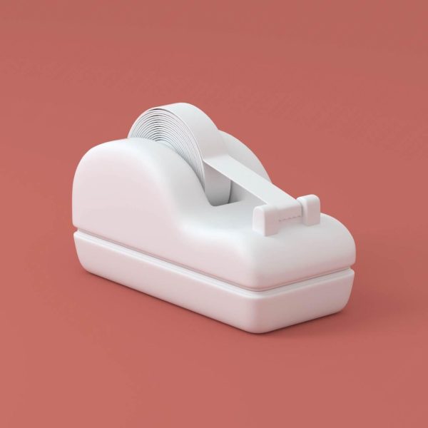 3D Tape Dispenser Model The Happy Toolbox