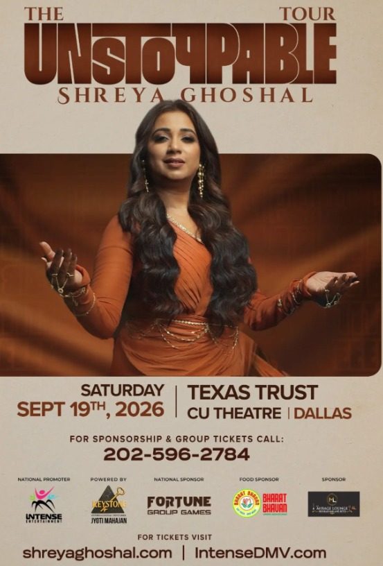 THE UNSTOPPABLE TOUR – SHREYA GHOSHAL