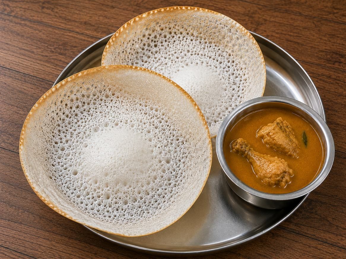 Aappam with Chicken Salna(2Pc)