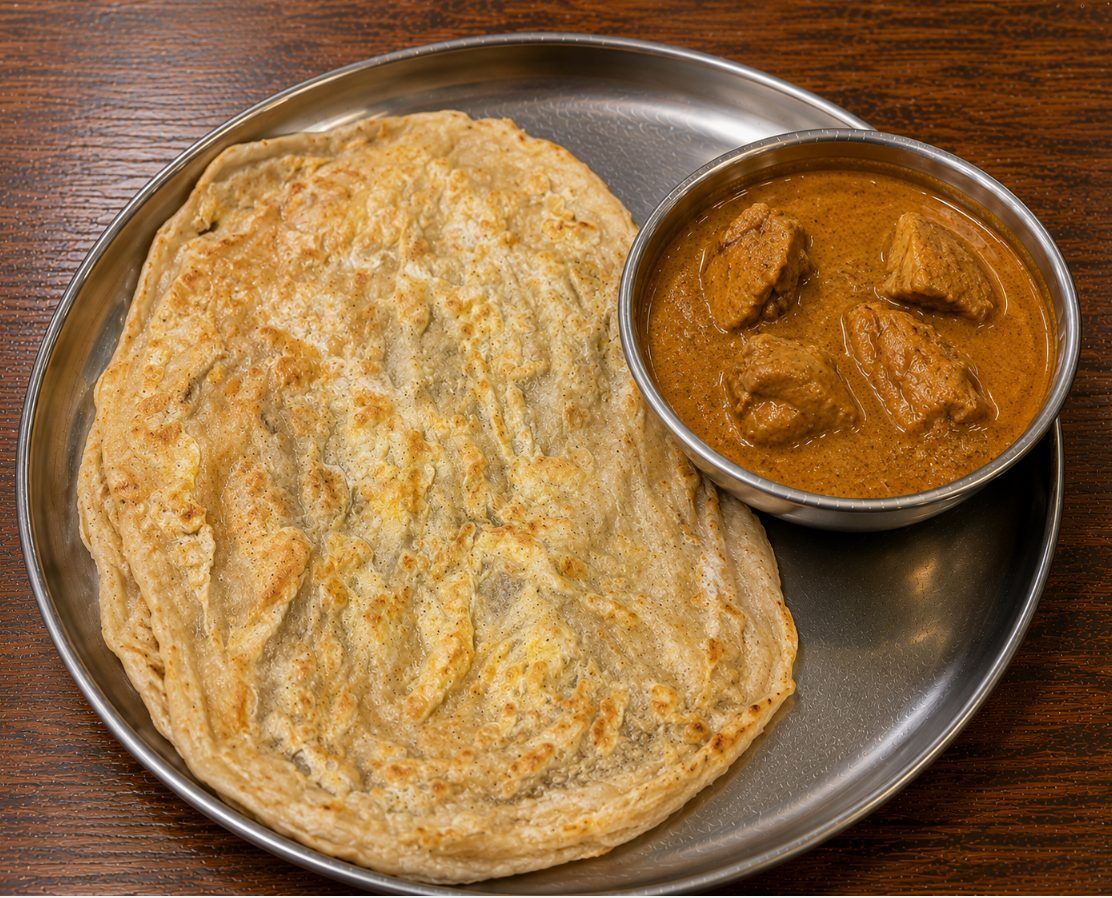 Ceylon Egg Veechu with Mutton Salna (1 Pc)