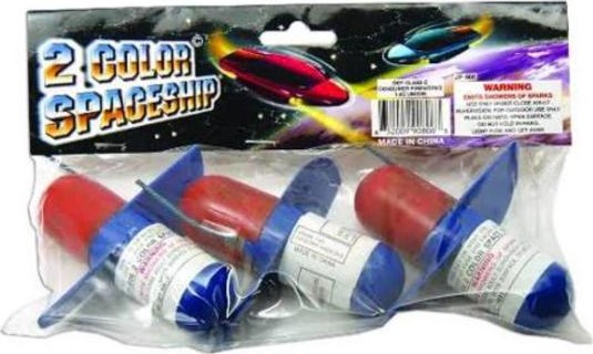 Two Color Spaceship (3 Pack)