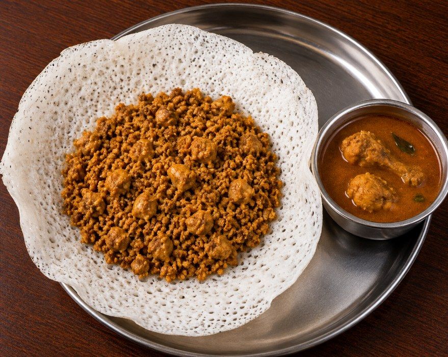 Chicken Kheema Aappam with Chicken Salna (2 Pc)