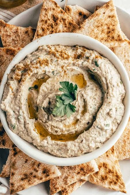 Baba Ghanooj with Pita