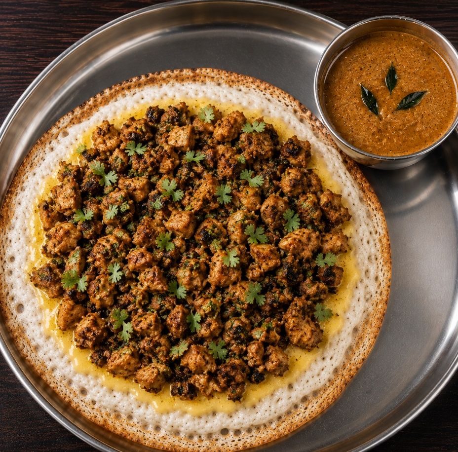 Chicken Curry Dosa