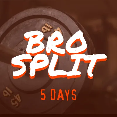 Bro Split Workout – 5-Day Bodybuilding Routine