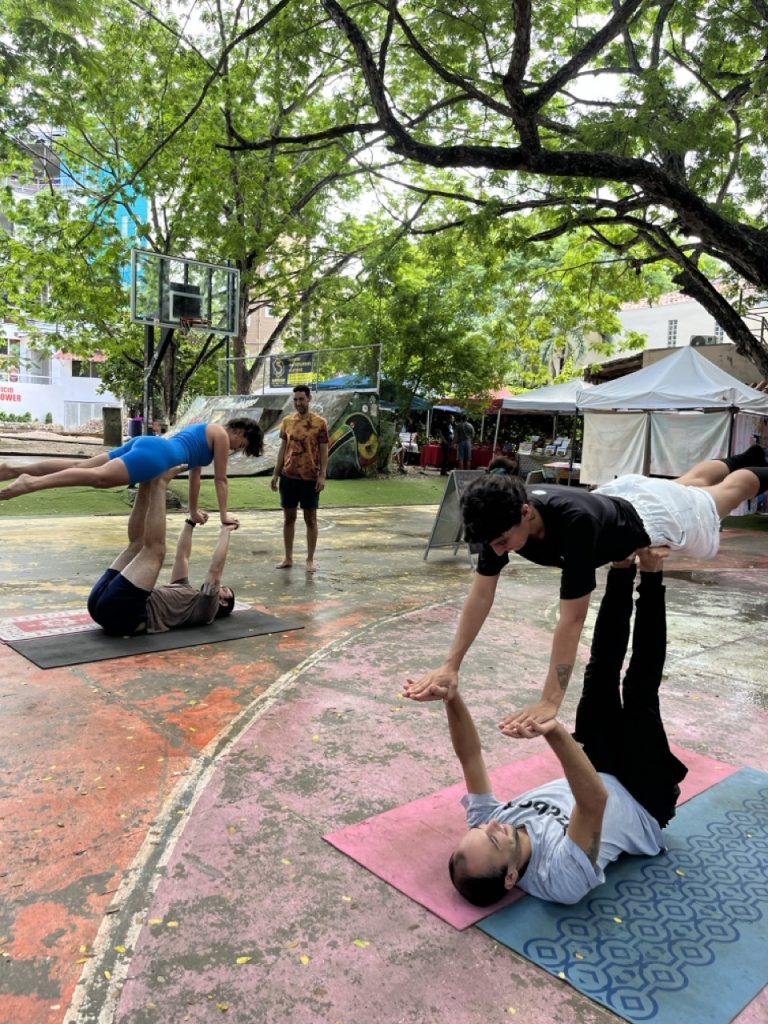 Hari OM AcroYoga in the park