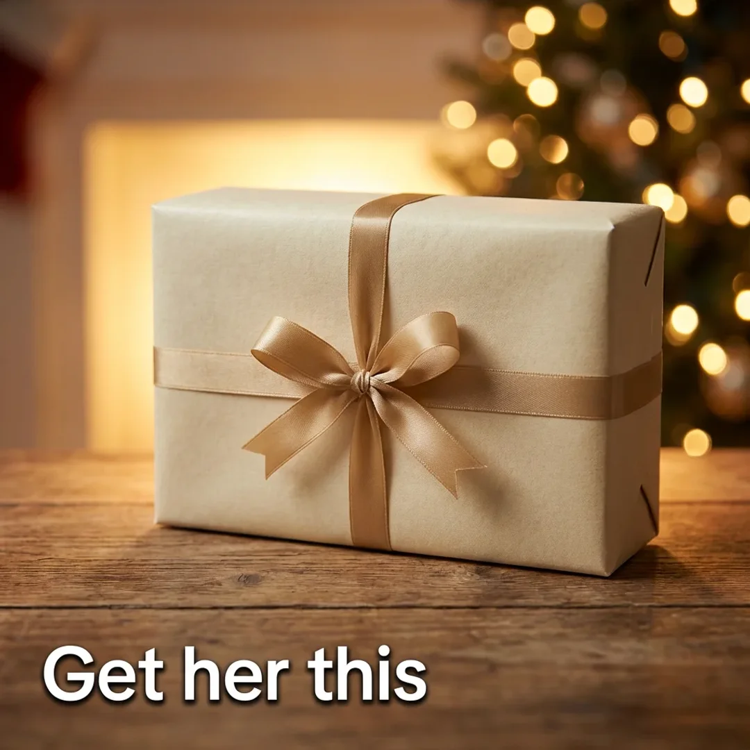 Gift box with warm light