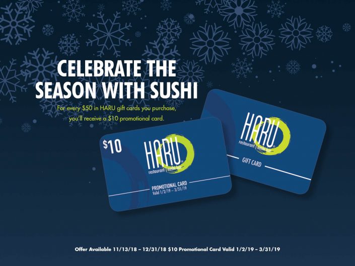 Haru Holiday Gift Cards