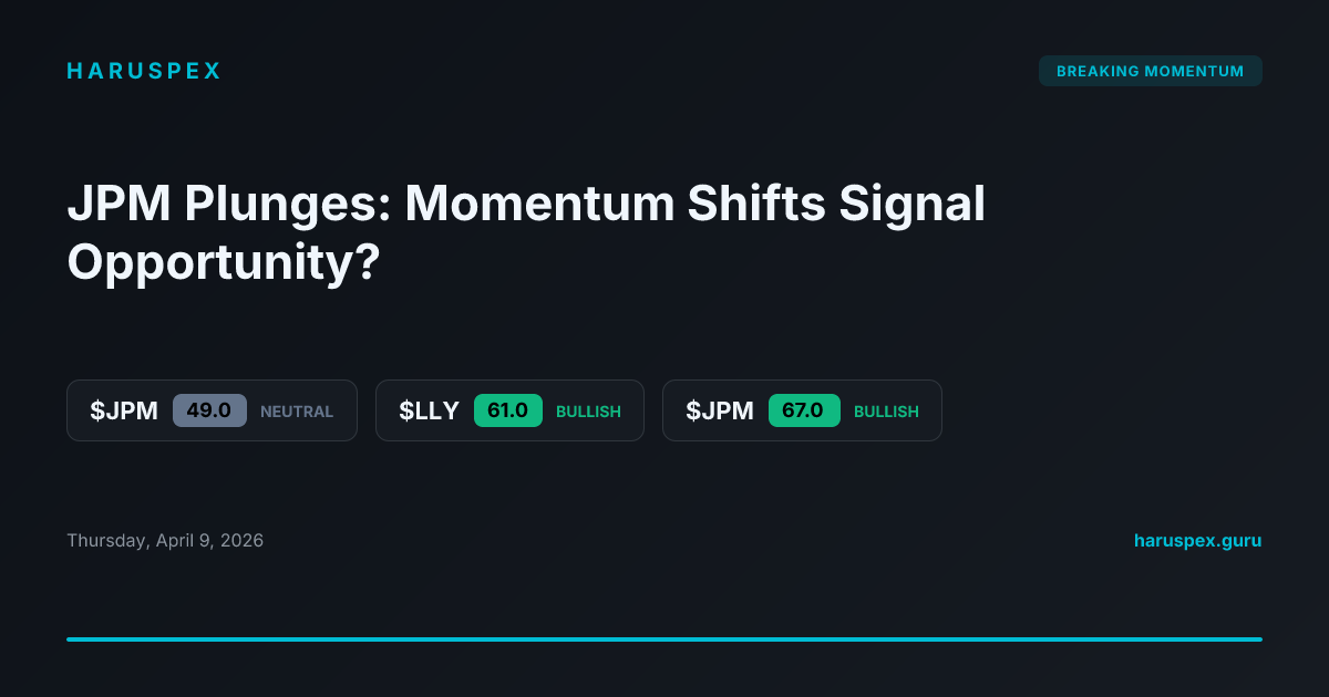 JPM Plunges: Momentum Shifts Signal Opportunity?