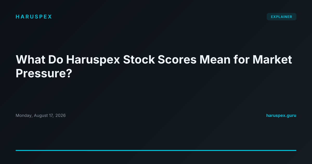 What Do Haruspex Stock Scores Mean for Market Pressure?
