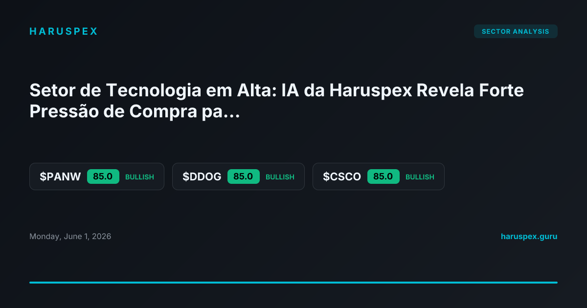 Setor de Tecnologia em Alta: IA da Haruspex Revela Forte Pressão de Compra para Junho