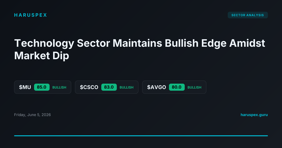 Technology Sector Maintains Bullish Edge Amidst Market Dip