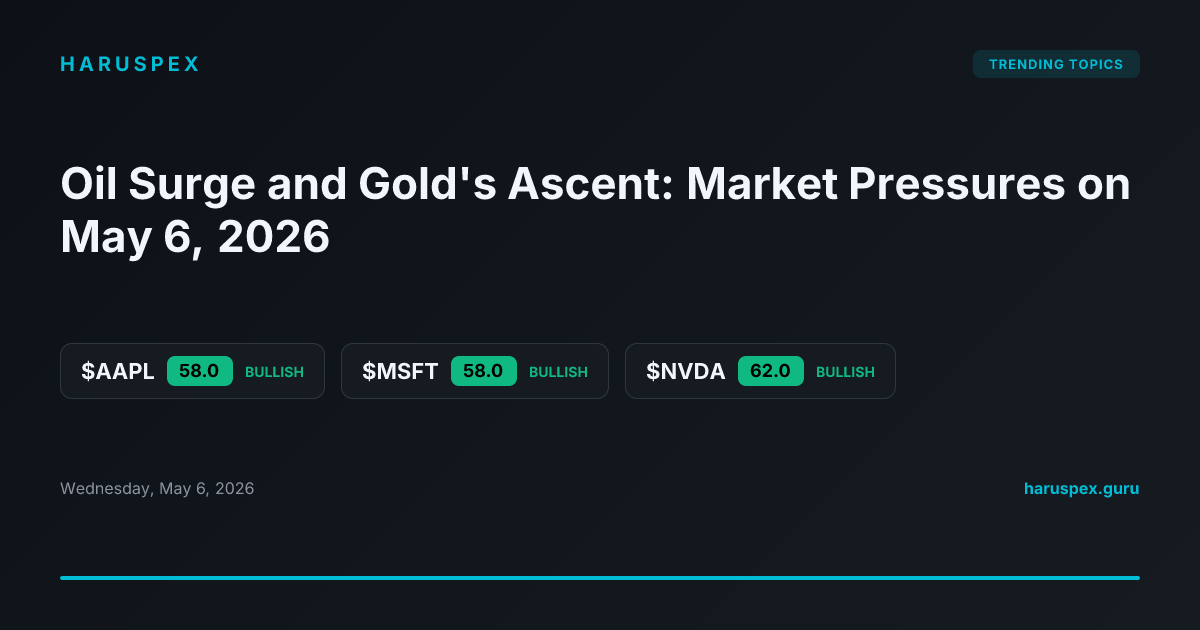 Oil Surge and Gold's Ascent: Market Pressures on May 6, 2026