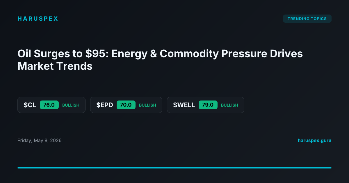 Oil Surges to $95: Energy & Commodity Pressure Drives Market Trends